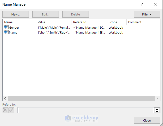 How to Remove Named Range in Excel (4 Quick Methods) ExcelDemy