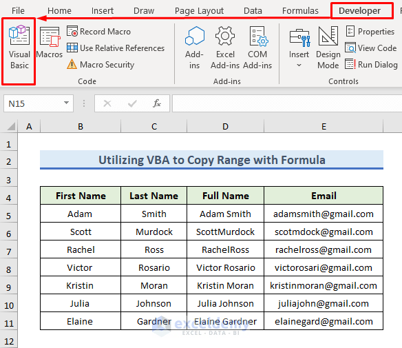 How to Use Excel VBA to Copy Range to Another Excel Sheet