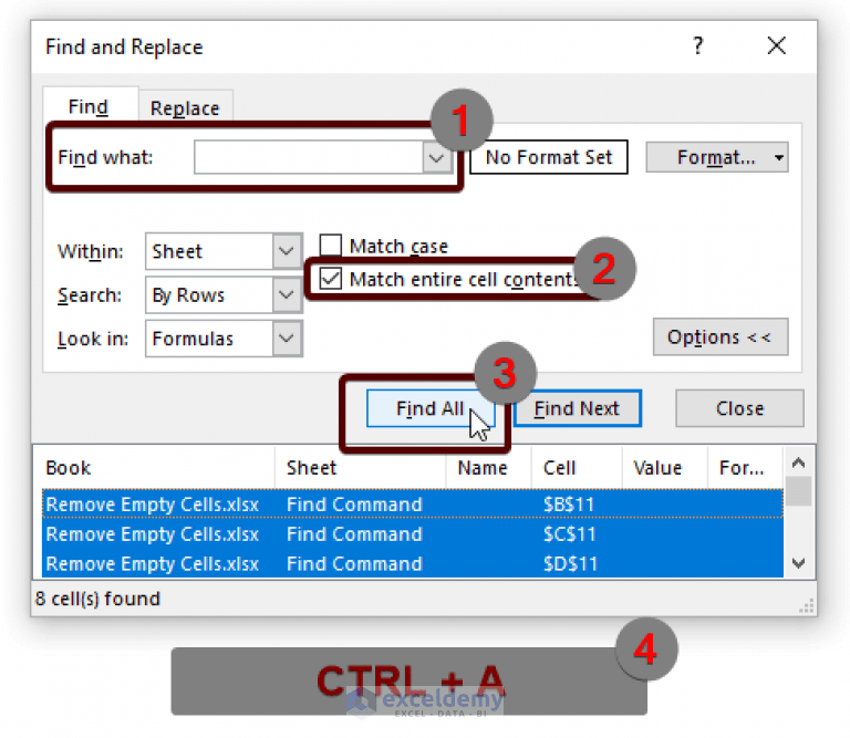 How to Delete Empty Cells in Excel (6 Methods) ExcelDemy