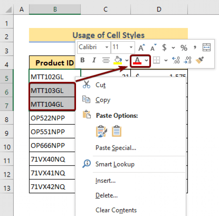 How to Highlight Selected Text in Excel (8 Ways) ExcelDemy