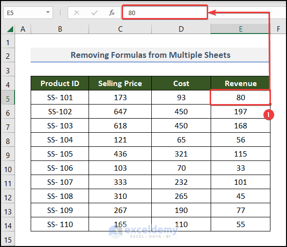 How to Remove Formulas in Excel (8 Easy Ways) ExcelDemy