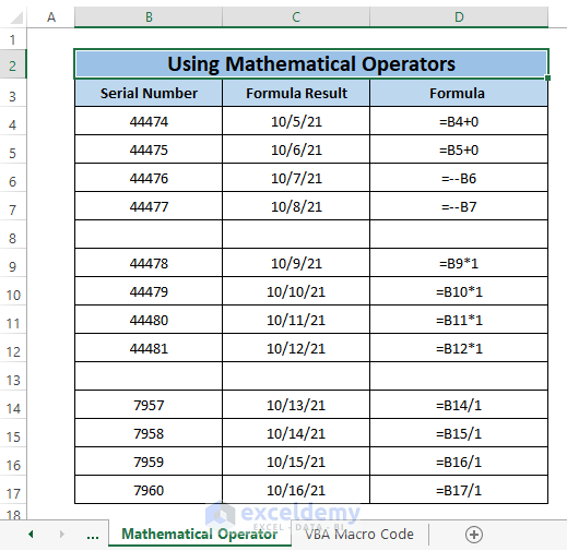 Convert Serial Number to Date in Excel (7 Easy Ways) ExcelDemy