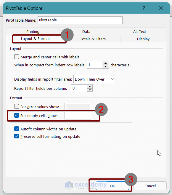 How To Make A Pivot Table Show Zero Values In