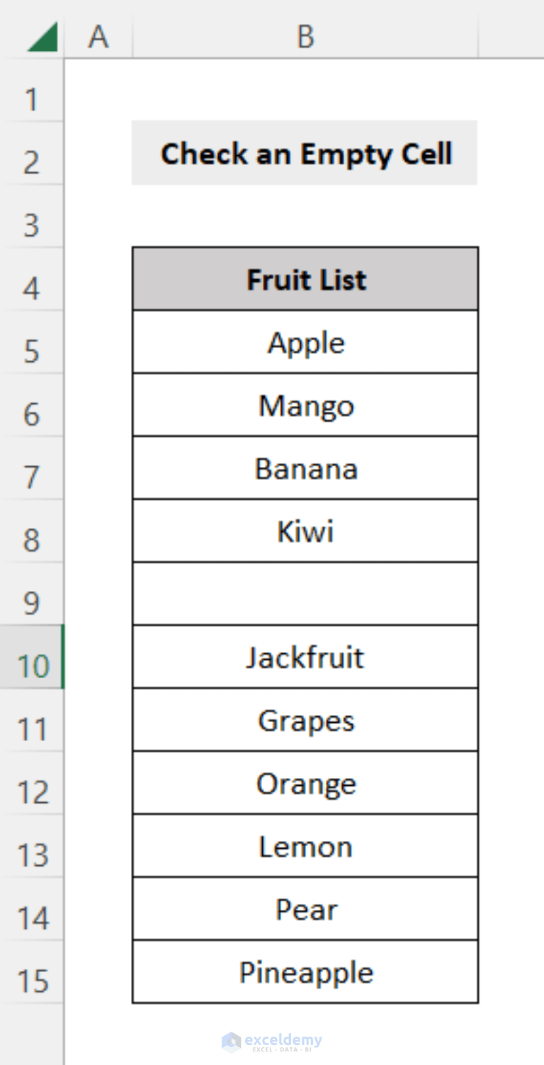 Excel VBA to Check If Cell Is Empty (5 Easy Methods) ExcelDemy