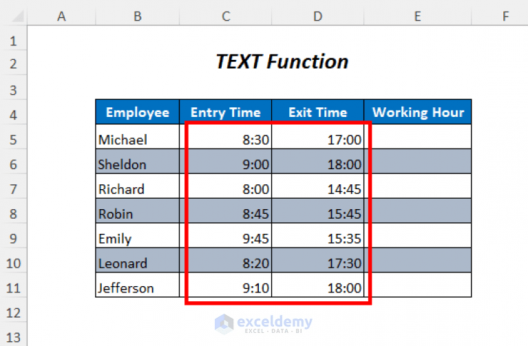 How to Calculate Time Difference in Excel (13 Ways) ExcelDemy