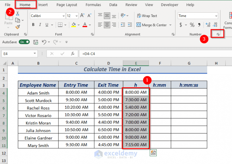 How to Calculate Time in Excel (16 Possible Ways) ExcelDemy