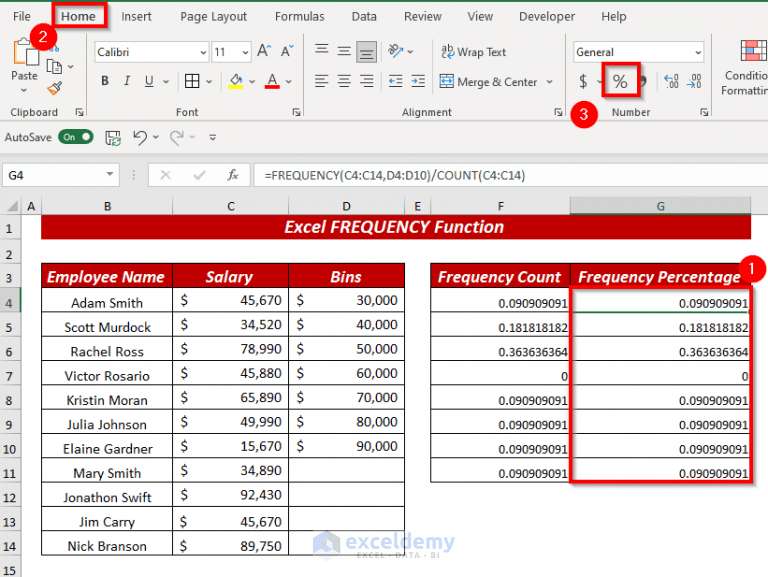 How to Use Excel FREQUENCY Function (6 Examples) ExcelDemy