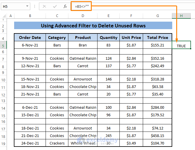 How to Delete Unused Rows in Excel (8 Methods) ExcelDemy