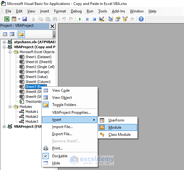 How to Copy and Paste in Excel Using VBA (7 Methods) ExcelDemy