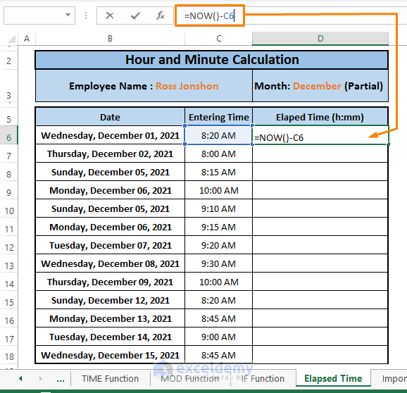 How to Calculate Hours and Minutes for Payroll Excel (7 Easy Ways)