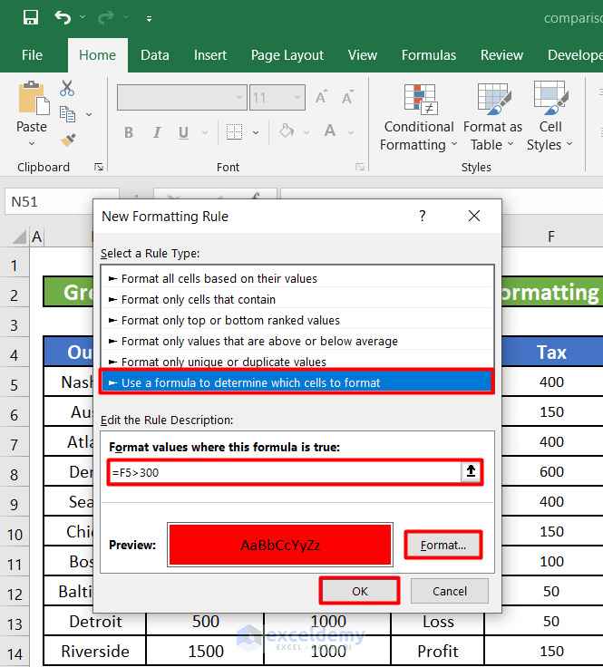 How to Perform Greater than and Less than in Excel (5 Methods)