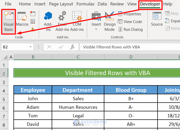 How to Delete Filtered Rows in Excel (5 Methods) ExcelDemy