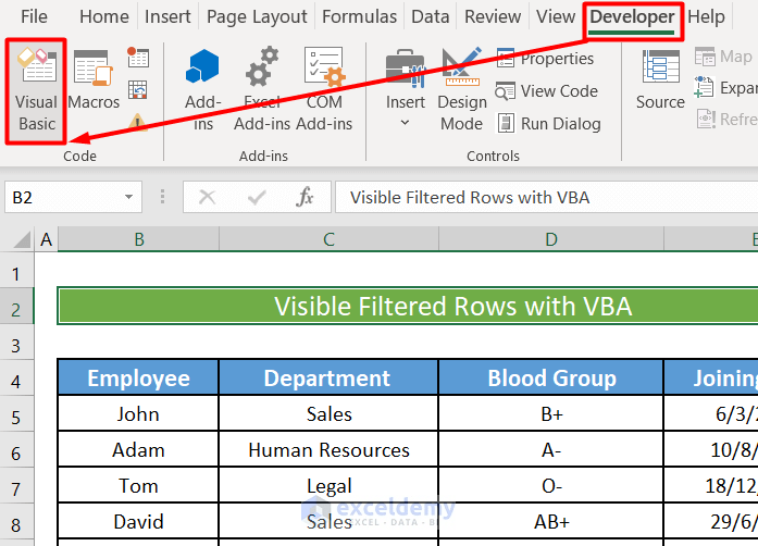 How to Delete Filtered Rows in Excel? ExcelDemy
