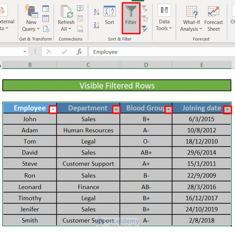 How to Delete Filtered Rows in Excel (5 Methods) ExcelDemy