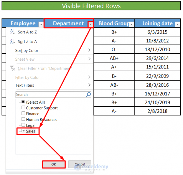 How to Delete Filtered Rows in Excel (5 Methods) ExcelDemy