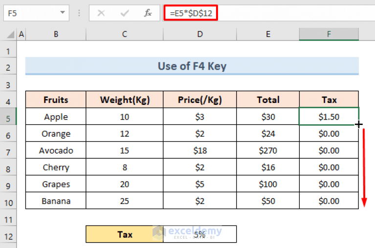 How to Keep a Cell Fixed in Excel Formula (4 Easy Ways) ExcelDemy