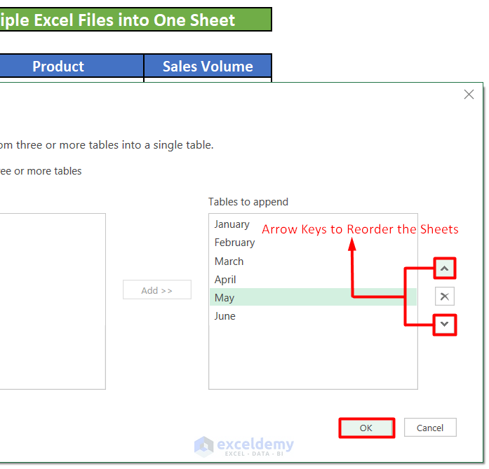 How to Merge Multiple Excel Files into One Sheet (4 Methods)