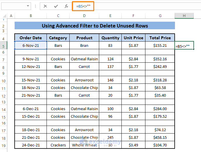 How to Delete Unused Rows in Excel (8 Methods) ExcelDemy