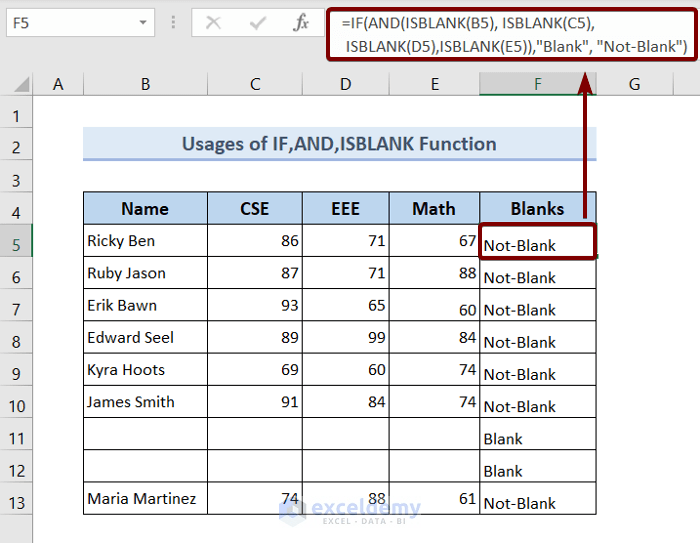 Formula to Remove Blank Rows in Excel (5 Examples) ExcelDemy