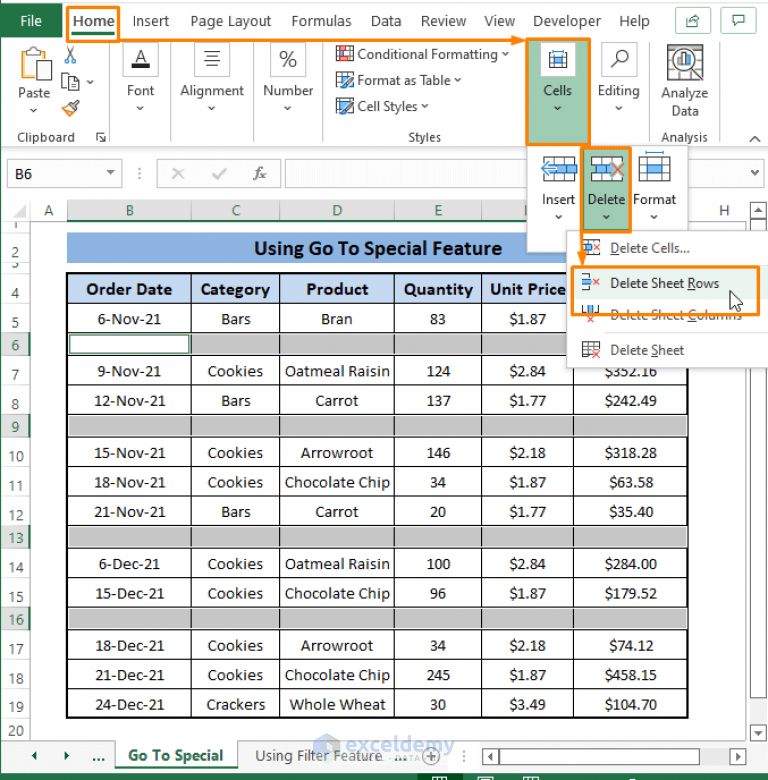 How to Delete Unused Rows in Excel (8 Easy Ways) ExcelDemy