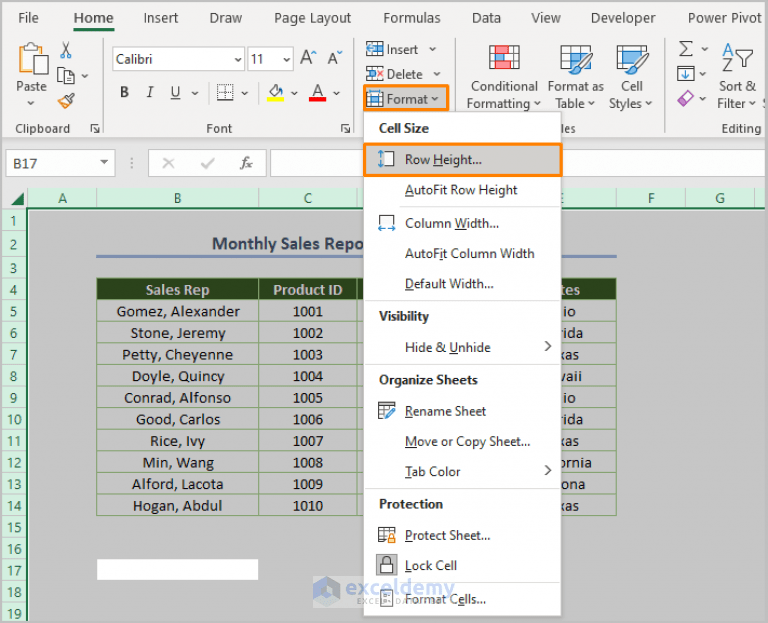 How to Change & Restore Default Row Height in Excel ExcelDemy