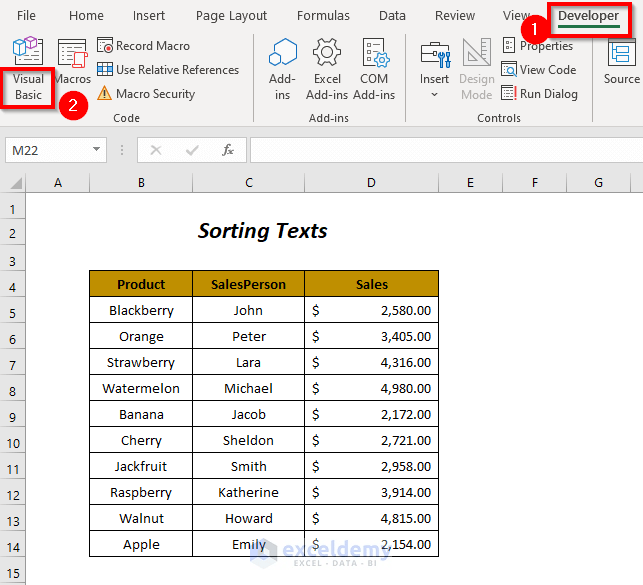 How to Use Sort Function in Excel VBA (8 Suitable Examples)