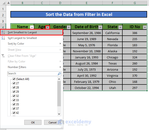 How to Add Sort Button in Excel (7 Methods) ExcelDemy