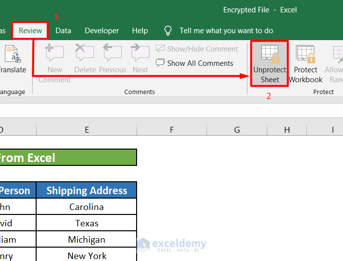 How to Remove Encryption from Excel (with Easy Steps) ExcelDemy