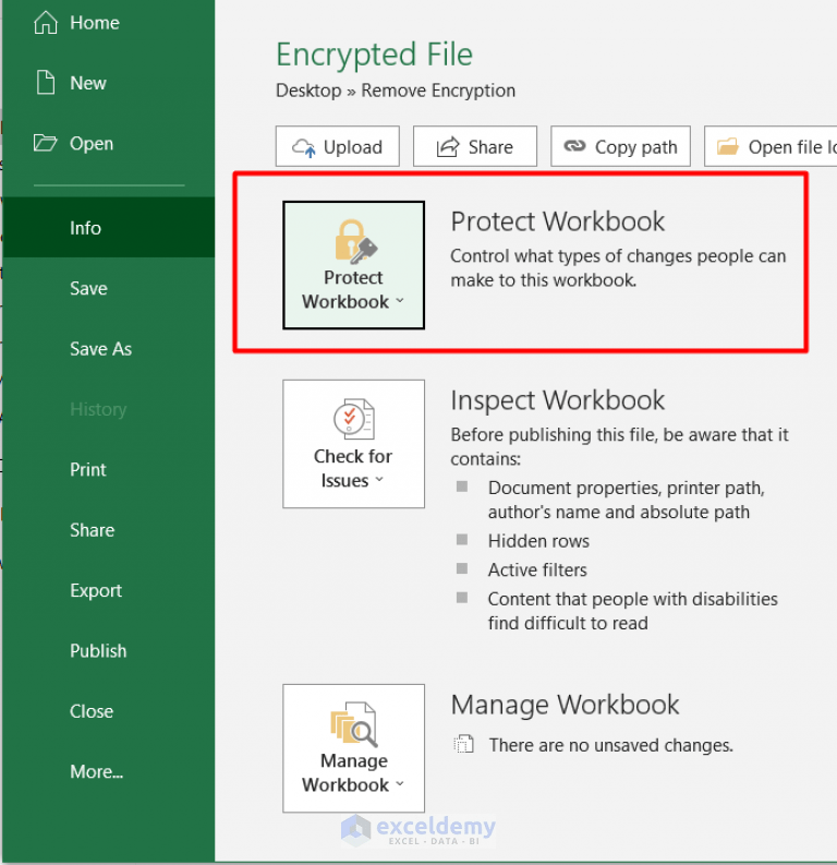 How to Remove Encryption from Excel (2 Methods) ExcelDemy