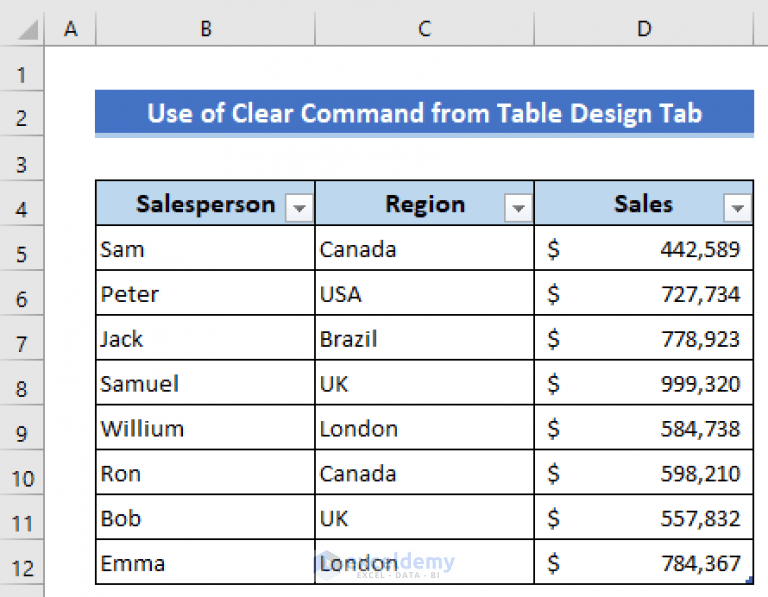 How to Remove Table Functionality in Excel (3 Methods) ExcelDemy