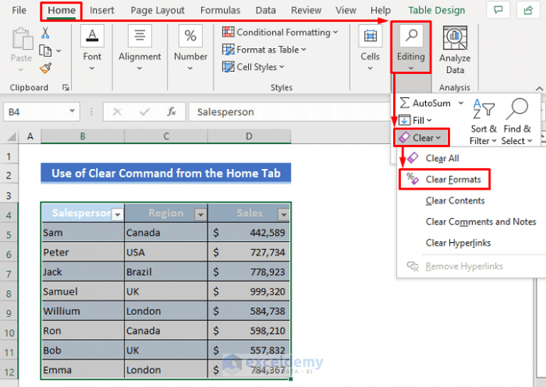 How to Remove Table Functionality in Excel (3 Methods) ExcelDemy