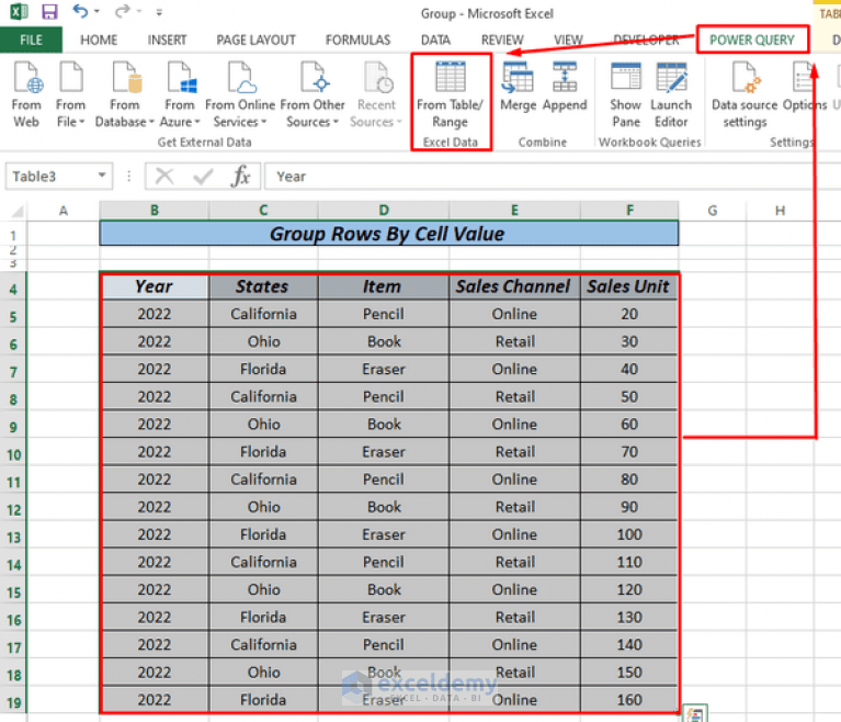 How to Group Rows by Cell Value in Excel (3 Simple Ways) ExcelDemy