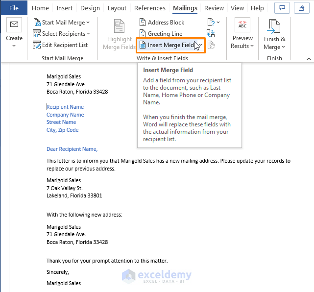 Creating a Mailing List in Excel (2 Methods) ExcelDemy