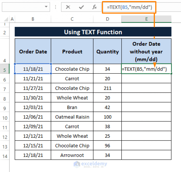 How to Remove Year from Date in Excel (5 Easy Ways) ExcelDemy
