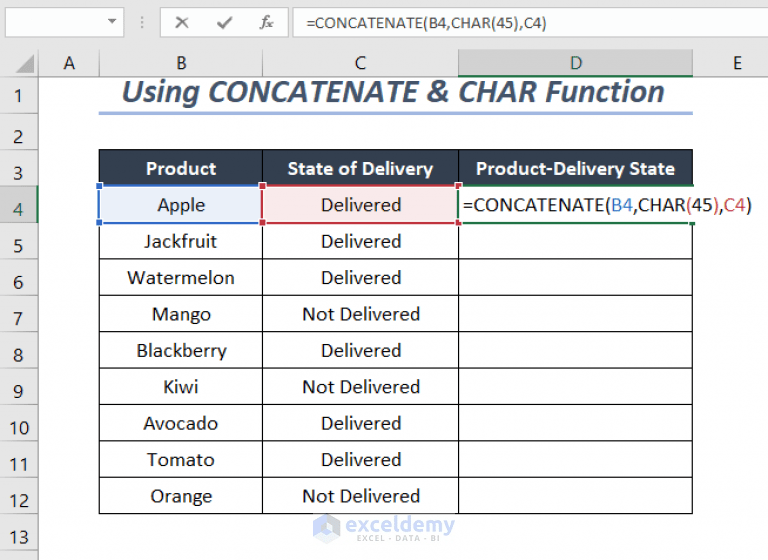 How to Concatenate Two Columns in Excel with Hyphen (9 Quick Ways)