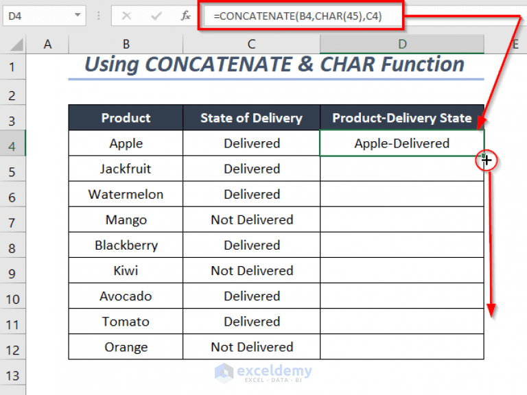 How to Concatenate Two Columns in Excel with Hyphen (9 Quick Ways)