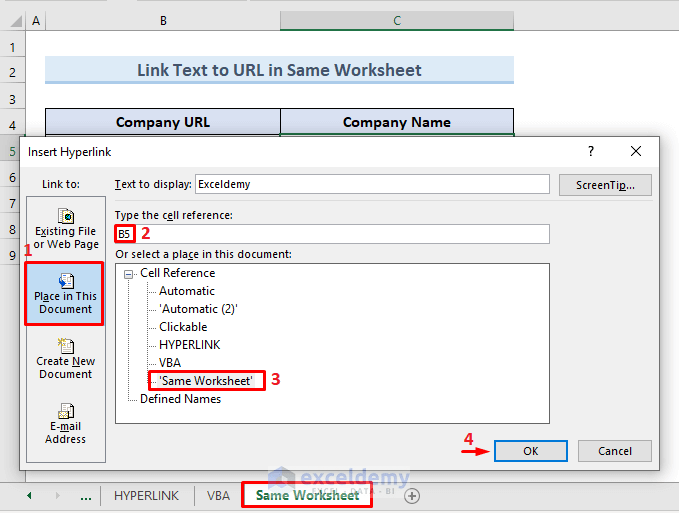 How to Convert Text to Hyperlink in Excel (5 Methods) ExcelDemy