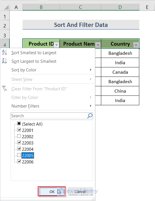 How to Create Drop Down List with Filter in Excel (7 Methods)