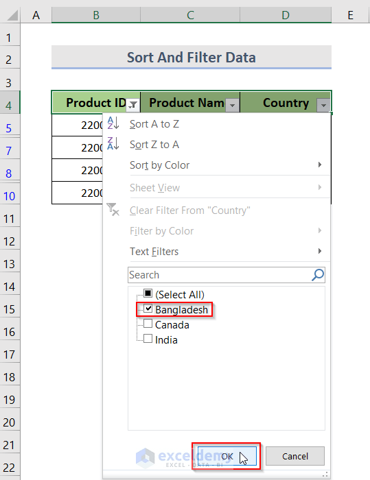 How to Create Drop Down List with Filter in Excel (7 Methods)