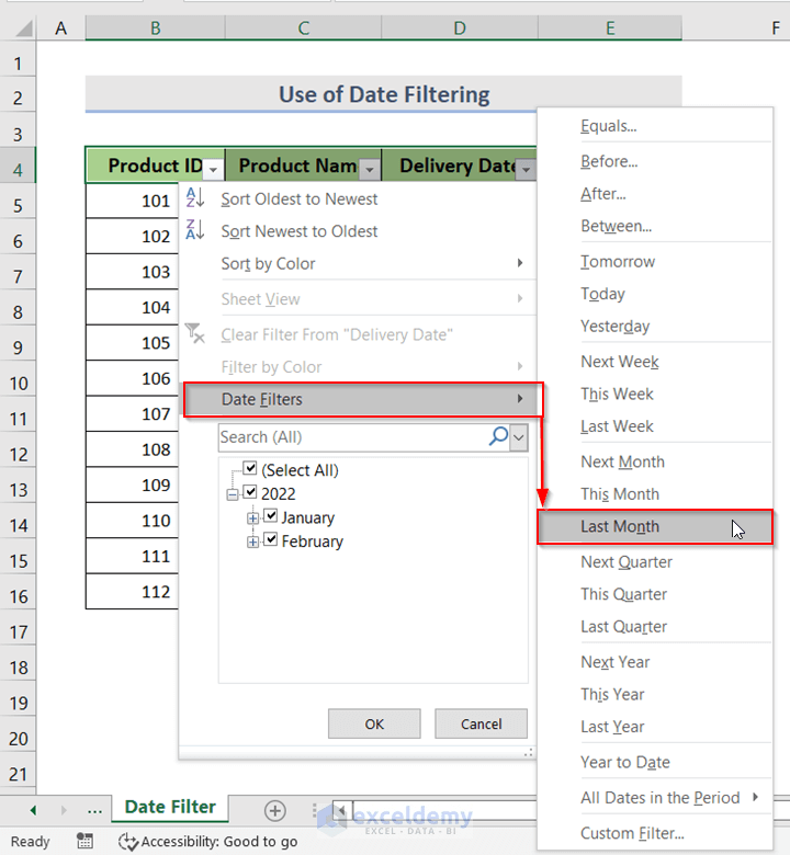 How to Create Drop Down List with Filter in Excel (7 Methods)