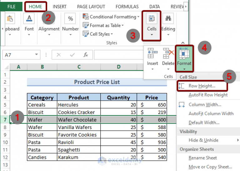 Row Height Units in Excel How to Change? ExcelDemy