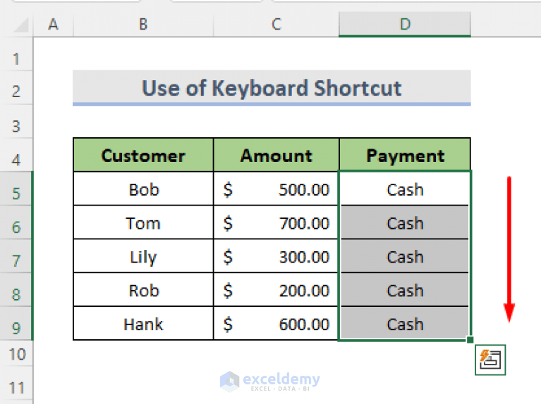 How to Fill Column in Excel with Same Value (9 Tricks) ExcelDemy