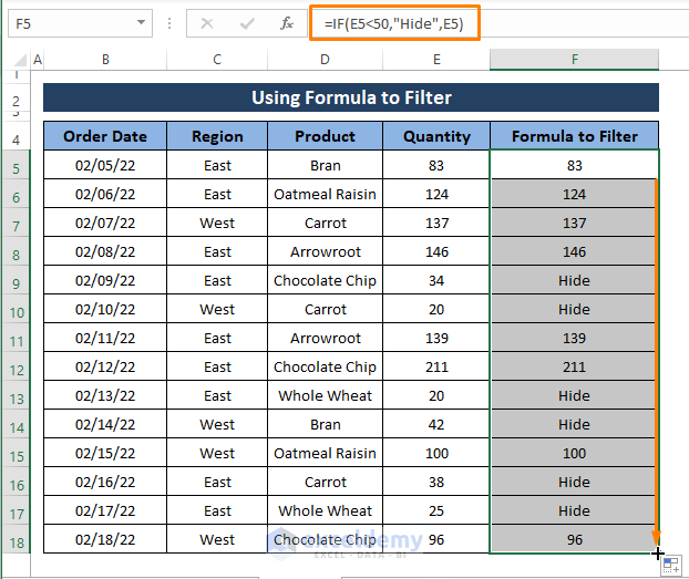How to Hide Rows Based on Cell Value in Excel (5 Methods) ExcelDemy