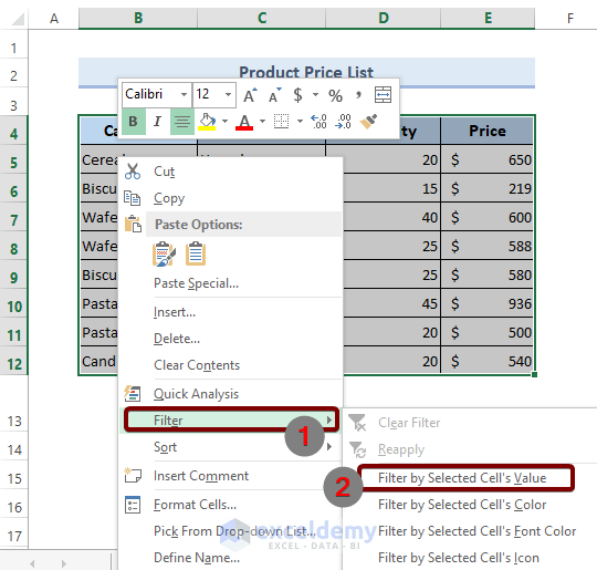 How to Add Filter in Excel (4 Simple Methods) ExcelDemy