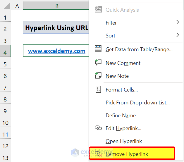 How to Create a Hyperlink in Excel (5 Easy Ways) ExcelDemy