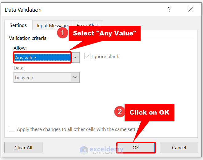 How to Remove Data Validation Restrictions in Excel (3 Ways)
