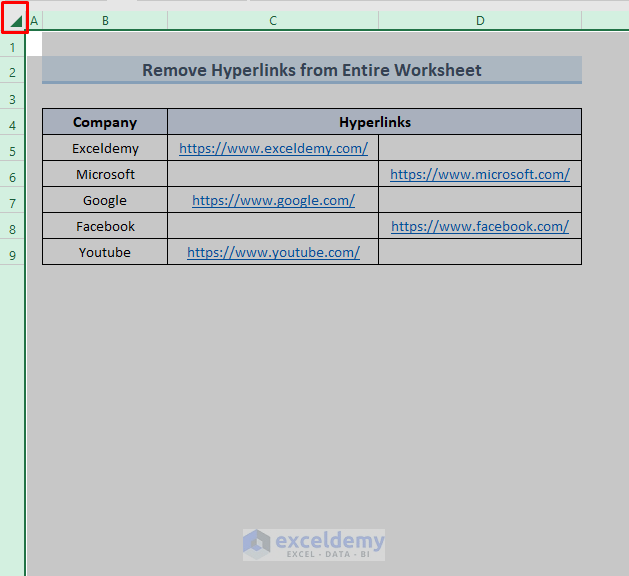 How to Remove Hyperlink from Excel (7 Methods) ExcelDemy