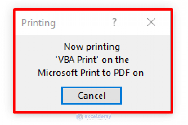 How to Print Data with Excel VBA (A Detailed Guideline) ExcelDemy