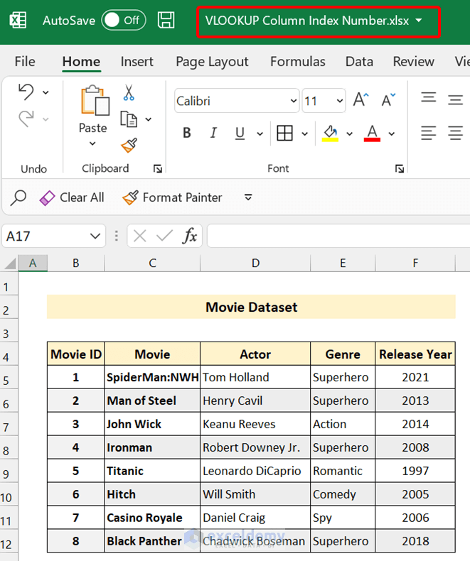 How to Use 'Column Index Number' Effectively in Excel VLOOKUP
