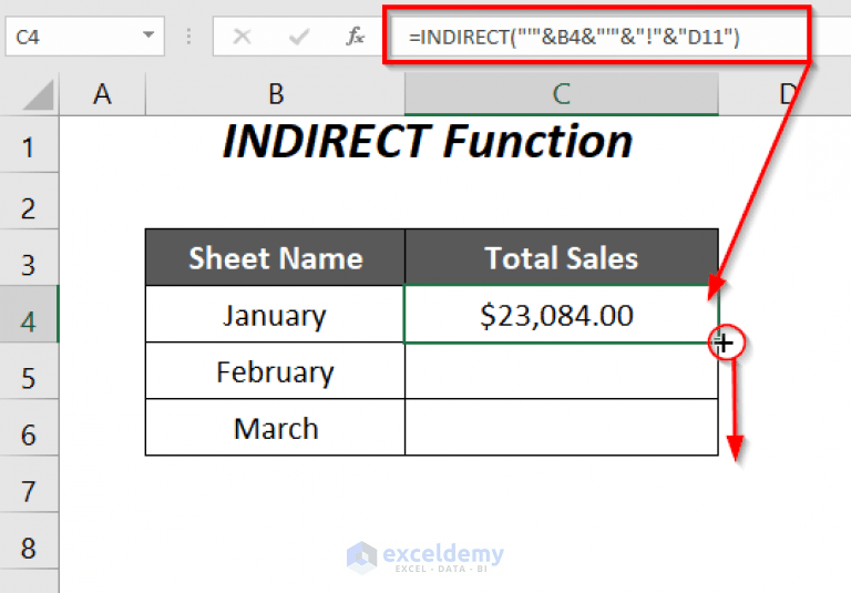 How to Use Cell Value as Worksheet Name in Formula Reference in Excel